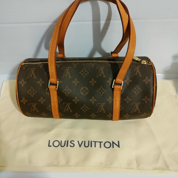Louis Vuitton Papillon Handbag Monogram Canvas 30 Brown - Picture 3 of 17